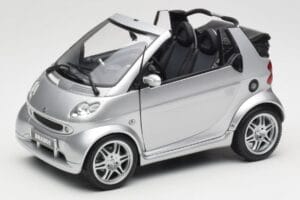Smart Fortwo W450 Brabus Cabrio Argent Édition Concessionnaire Kyosho 1:18 0017769V001C05Q00 Métal Moulé