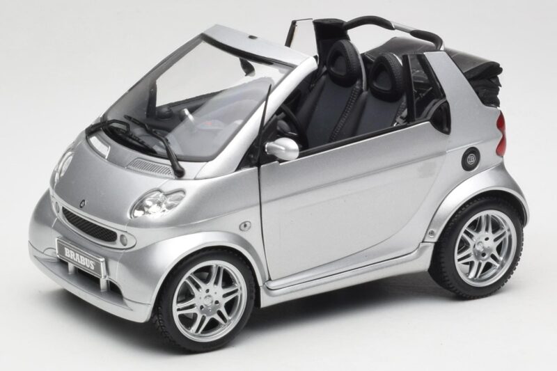 Smart Fortwo W450 Brabus Cabrio Argent Édition Concessionnaire Kyosho 1:18 0017769V001C05Q00 Métal Moulé