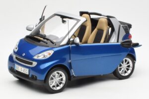 Smart Fortwo W451 Cabriolet Bleu Argent Minichamps 1:18 Q0022565V001C80Q00 Métal Moulé — image 2 sur 8