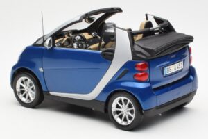 Smart Fortwo W451 Cabriolet Bleu Argent Minichamps 1:18 Q0022565V001C80Q00 Métal Moulé — image 7 sur 8