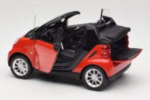 Smart Fortwo W451 Cabrio Rouge Noir Minichamps 1:18 150036333 Métal Moulé — image 5 sur 8