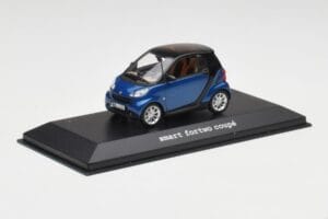 Smart Fortwo Coupe Aqua Bleu Metallic & Noir Minichamps 1:43 Q0022558V001C77Q00 Métal Moulé — image 2 sur 4