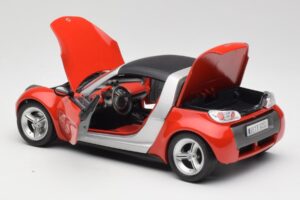 Smart Roadster Rouge Bburago 1:18 34099 Métal Moulé — image 5 sur 8