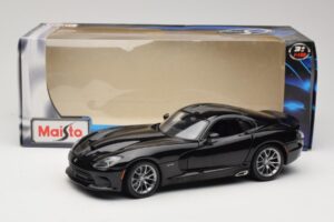 SRT Viper GTS Noir Maisto 1:18 31128 Métal Moulé — image 8 sur 8
