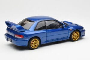 Subaru Impreza 22B Upgraded Version Bleu Avec Jantes Dorées AUTOart 1:18 78602 Métal Moulé — image 3 sur 8