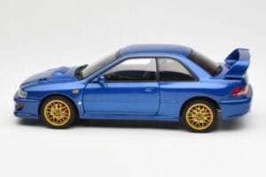 Subaru Impreza 22B Upgraded Version Bleu Avec Jantes Dorées AUTOart 1:18 78602 Métal Moulé — image 4 sur 8