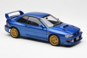 Subaru Impreza 22B Upgraded Version Bleu Avec Jantes Dorées AUTOart 1:18 78602 Métal Moulé — image 6 sur 8