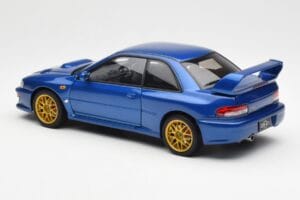 Subaru Impreza 22B Upgraded Version Bleu Avec Jantes Dorées AUTOart 1:18 78602 Métal Moulé — image 7 sur 8