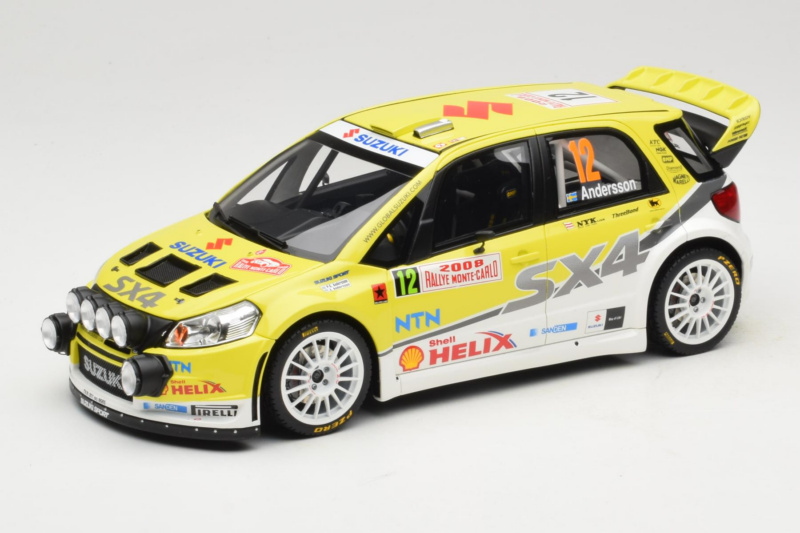 Suzuki SX4 WRC #12 P-G. Andersson / J. Andersson Rally Monte Carlo 2008 Night Version Otto 1:18 OT495 Résine