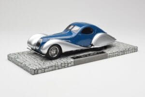Talbot-Lago T150 C-SS Coupé Bleu Argent Minichamps 1:18 107117122 Résine