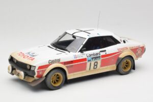 Toyota Celica 2000 GT RA21 #18 J-L. Therier RAC Rally 1977 IXO 1:18 18RMC189C Métal Moulé