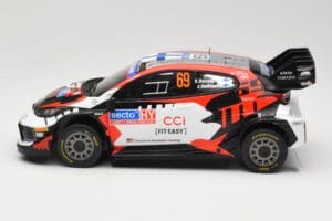 Toyota GR Yaris Rally1 #69 Toyota Gazoo Racing WRT K. Rovanpera / J. Halttunen Rally Finland 2024 IXO 1:18 18RMC218 Métal Mou — image 3 sur 6