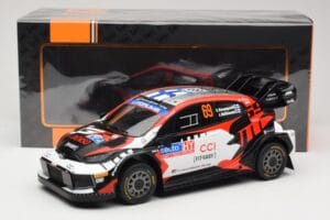 Toyota GR Yaris Rally1 #69 Toyota Gazoo Racing WRT K. Rovanpera / J. Halttunen Rally Finland 2024 IXO 1:18 18RMC218 Métal Mou — image 6 sur 6