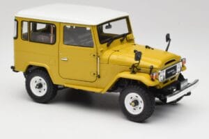 Toyota Land Cruiser FJ40 Jaune Moutarde Kyosho 1:18 08971Y Métal Moulé — image 6 sur 8