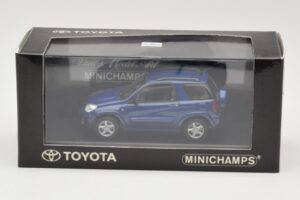 Toyota RAV4 Bleu Foncé Intérieur Gris Minichamps 1:43 433166004 Métal Moulé — image 4 sur 4