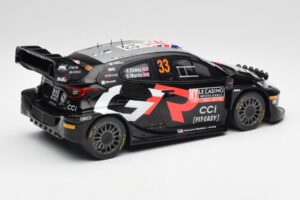 Toyota Yaris Rally1 WRC #33 E. Evans / S. Martin Rally Monte Carlo Night Version 2024 IXO 1:18 18RMC197 Métal Moulé — image 2 sur 6