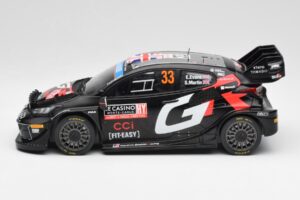 Toyota Yaris Rally1 WRC #33 E. Evans / S. Martin Rally Monte Carlo Night Version 2024 IXO 1:18 18RMC197 Métal Moulé — image 3 sur 6