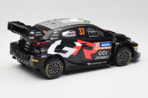 Toyota Yaris Rally1 WRC #33 E. Evans / S. Martin Rally Sweden 2024 IXO 1:18 18RMC200 Métal Moulé — image 2 sur 6