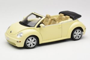 Volkswagen Beetle Cabriolet Jaune Gate 1:18 VW24108 Métal Moulé