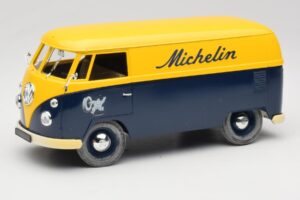 Volkswagen T1 Combi Michelin Noir & Jaune Solido 1:18 9406 Métal Moulé