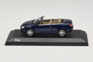 Volkswagen Eos Cabriolet Bleu Minichamps 1:43 1F0099300D5Q Métal Moulé