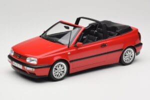 Volkswagen Golf Cabriolet Mk3 Rouge Norev 1:18 188433 Métal Moulé