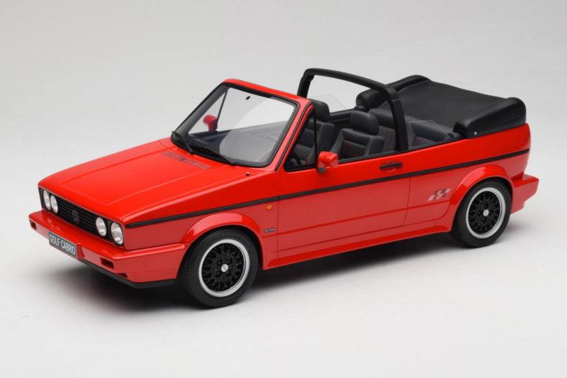 Volkswagen Golf Mk1 Cabriolet Sportline Rouge Otto 1:12 G095 Résine