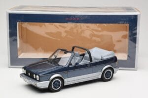 Volkswagen Golf Mk1 Cabriolet Bel Air Blue Metallic Norev 1:18 188404 Métal Moulé — image 6 sur 6