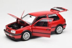 Volkswagen Golf Mk3 GTI Flash Red Norev 1:18 188418 Métal Moulé — image 2 sur 8
