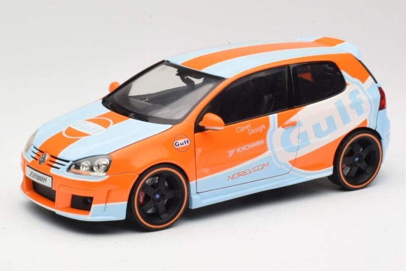 Volkswagen Golf Mk5 Zender Gulf Norev 1:18 188454 Métal Moulé