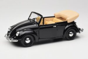 Volkswagen Coccinelle Cabriolet Noir Maisto 1:18 37800-M6 Métal Moulé