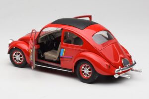 Volkswagen Coccinelle Rouge Solido 1:18 8306 Métal Moulé — image 5 sur 8