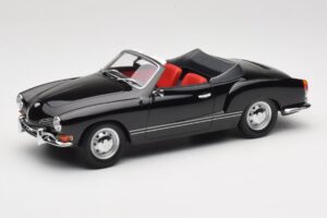 Volkswagen Karmann Ghia Cabriolet Noir Minichamps 1:18 155054031 Métal Moulé