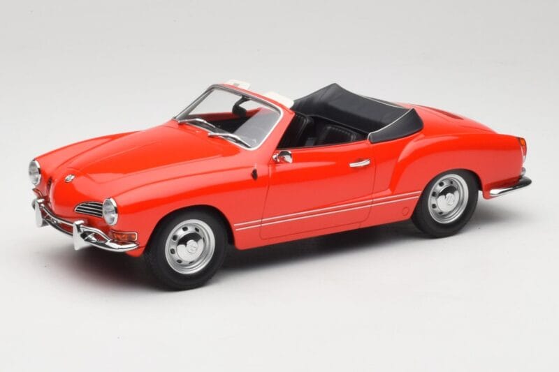 Volkswagen Karmann Ghia Cabriolet Rouge Minichamps 1:18 155054030 Métal Moulé