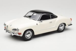 Volkswagen Karmann Ghia Crème Noir Minichamps 1:18 155054021 Métal Moulé