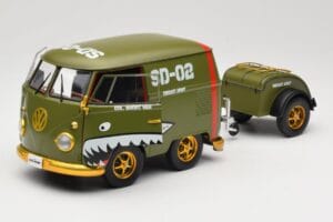 Volkswagen Kool Kombi Army Fighter Green Solido 1:18 S1810901 Métal Moulé — image 2 sur 8