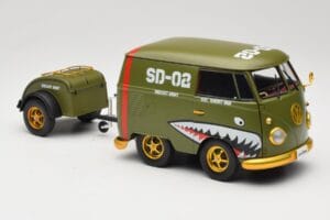 Volkswagen Kool Kombi Army Fighter Green Solido 1:18 S1810901 Métal Moulé — image 6 sur 8