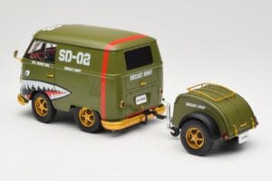 Volkswagen Kool Kombi Army Fighter Green Solido 1:18 S1810901 Métal Moulé — image 7 sur 8