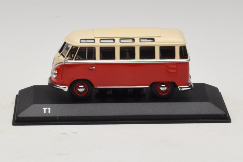 Volkswagen T1 Rouge Beige Minichamps 1:43 Volkswagen T1 Rouge Beige Minichamps 1:43 231099300Y3D Métal Moulé