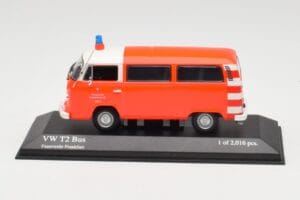 Volkswagen T2 Bus Pompiers Frankfurt Minichamps 1:43 400053091 Métal Moulé