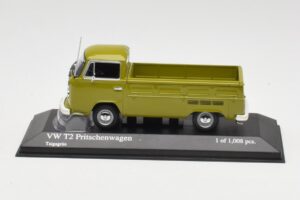 Volkswagen T2 Plateau Vert Minichamps 1:43 400053202 Métal Moulé