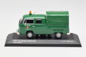 Volkswagen T2b Double Cabine Plateau Stadt Solberg Minichamps 1:43 400053261 Métal Moulé