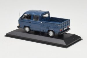 Volkswagen T3 Double Cabine Plateau Bleu Minichamps 1:43 400055260 Métal Moulé — image 2 sur 4