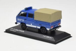Volkswagen T3 Double Cabine Plateau THW Hannover Minichamps 1:43 400055290 Métal Moulé — image 3 sur 4