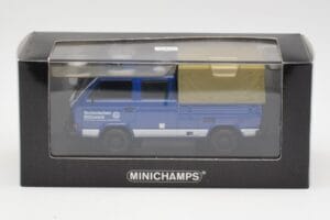Volkswagen T3 Double Cabine Plateau THW Hannover Minichamps 1:43 400055290 Métal Moulé — image 4 sur 4