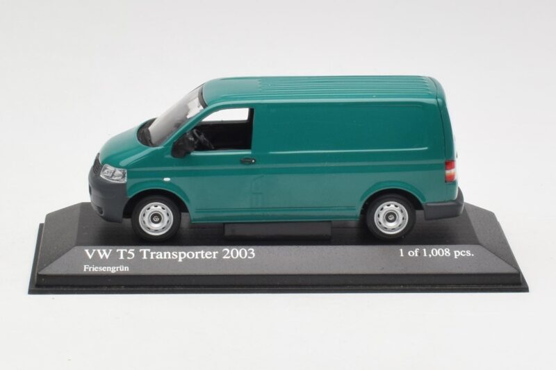 Volkswagen T5 Transporter Vert Minichamps 1:43 400052261 Métal Moulé