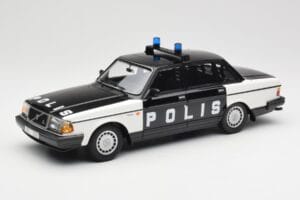 Volvo 240 GL Polis Sweden Noir Minichamps 1:18 155171497 Métal Moulé