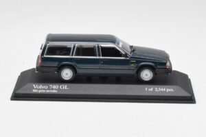 Volvo 740 GL Estate Bleu Vert Métallique Minichamps 1:43 943171713 Métal Moulé