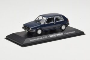 Volkswagen Golf Mk2 Bleu Prototype de Salon Minichamps 1:43 GOLFHANDMUSTER Métal Moulé — image 2 sur 4