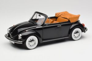 Volkswagen Beetle 1303 Cabriolet Noir Norev 1:18 188533 Métal Moulé
